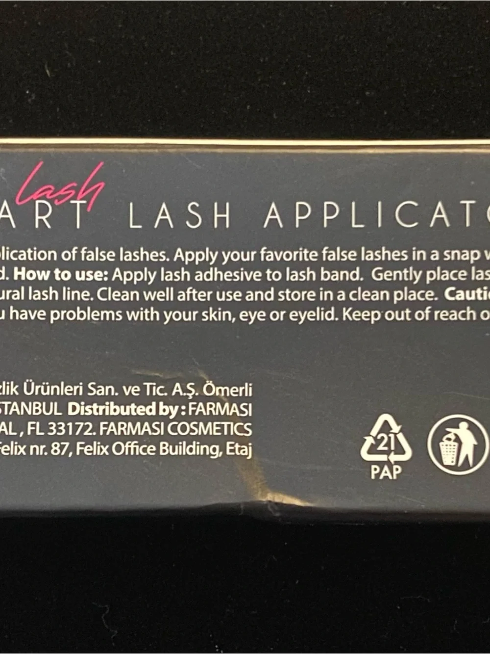 Farmasi Black Lash Applicator with Pink Accent New in original box